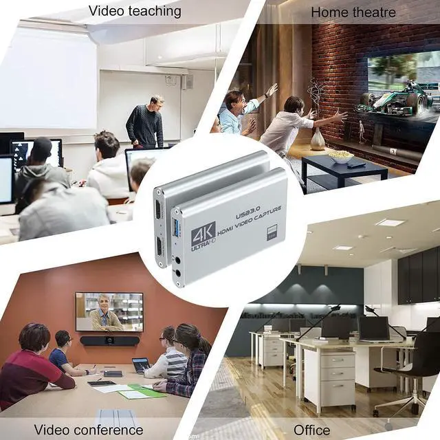 Alt view image 6 of 12 - DIGITNOW 4K Audio Video Capture Card, USB 3.0 HDMI Video Capture Device, Full HD 1080P for Game Recording, Live Streaming Broadcasting-Silver