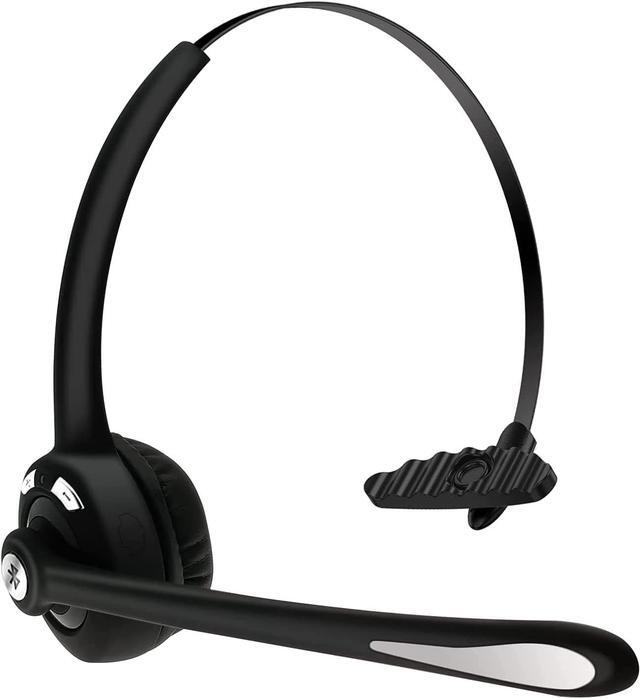 Main image of Bluetooth Headset with Microphone,V5.1, Noise Canceling Wireless On Ear Headphones, Bluetooth Headphones with Mic, Phone Headset Mute Button for Laptop, Skype, Call Centers, Office, Trucker