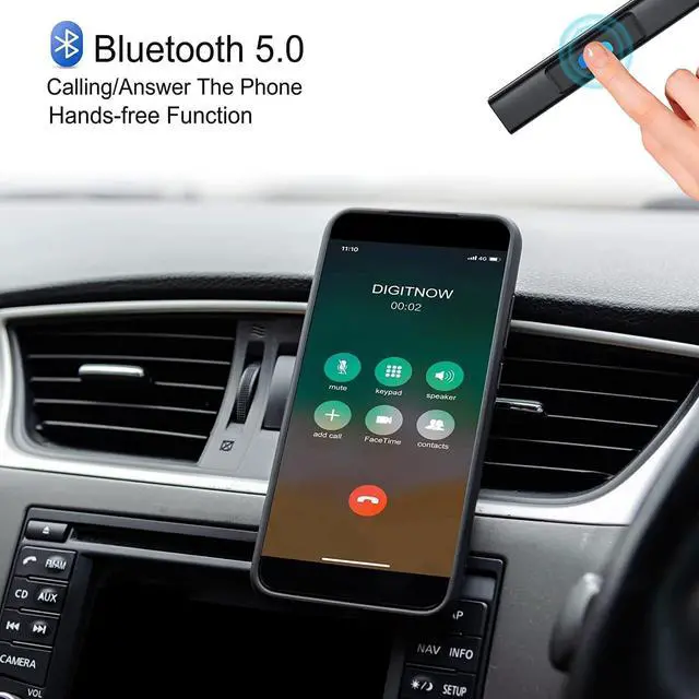 Alt view image 2 of 7 - Audio Cassette Aux Adapter, Bluetooth 5.0 Cassette Receiver, Cassette Tape to Aux Adapter, Tape Audio Adapter, Tape Desk Player for Listening Mobile Phone Music and Car Voice, Hands Free