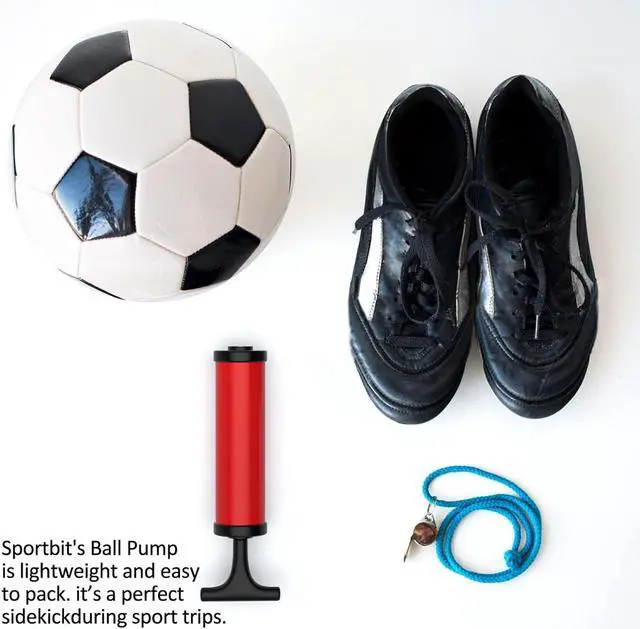 Alt view image 6 of 7 - Ball Pump, Sports Ball Pump with 5 Needles, Nozzle, Extension Hose, Carry Bag, Push & Pull Inflator System, Perfect for Volleyball, Basketball, Football, Soccer, Water Polo, Swim Inflatables
