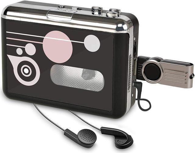 USB Cassette to MP3 Converter, Portable Walkman Cassette Audio Music Player  Tape-to-MP3 Converter with Earphones, Volume Control, Auto Reverse, No PC  Required : Electronics 