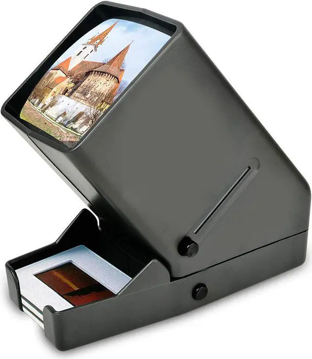 Main image of 35mm Film Negative and Slide Viewer, 3X Magnification and LED Lighted Viewing and Battery Operation