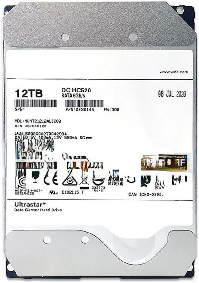 Main image of For Western Data HUH721212ALE600 12T SATA3 12TB enterprise NAS helium hard disk
