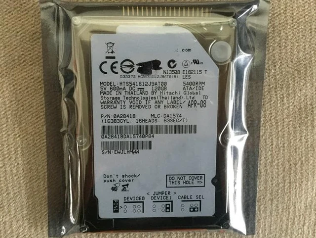 120GB 2.5" SATA Laptop Hard Drive - 5400 RPM With 8MB Cache (Open Box - Like New)