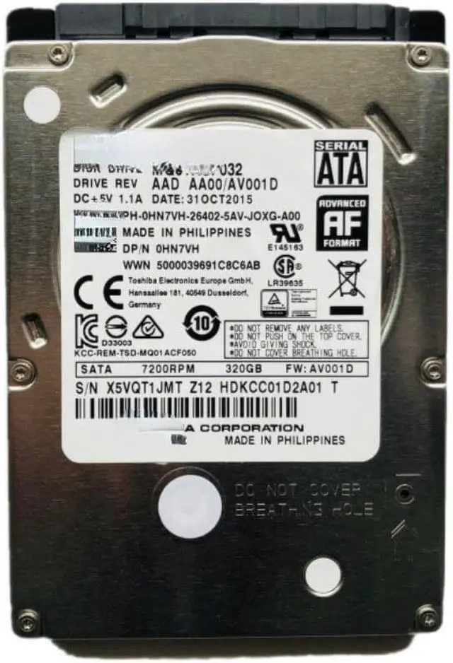 Main image of For 7200 to unsealed Toshiba 320G laptop hard disk 2.5 inch SATA serial port