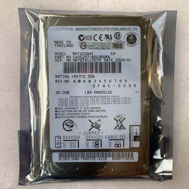 Main image of For Fujitsu 2.5 inch 30G laptop hard disk IDE parallel port industrial SMT machine