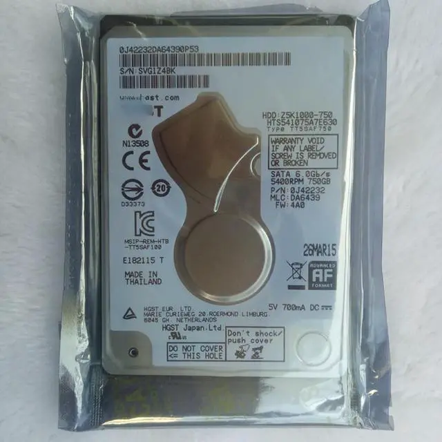 Main image of For PMR/CMR Hitachi 7MM single disk 32M cache 2.5-inch 750G laptop mechanical hard disk