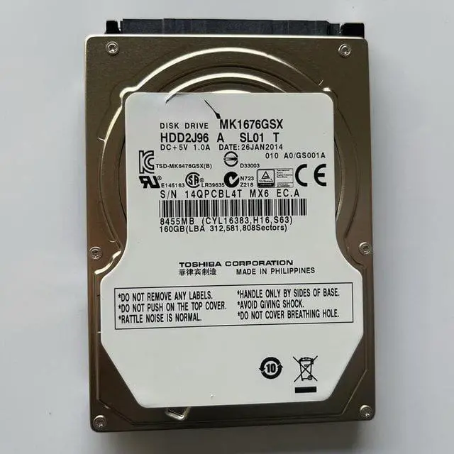 Main image of For 2.5 inch Fujitsu Toshiba 160G laptop hard disk SATA serial port