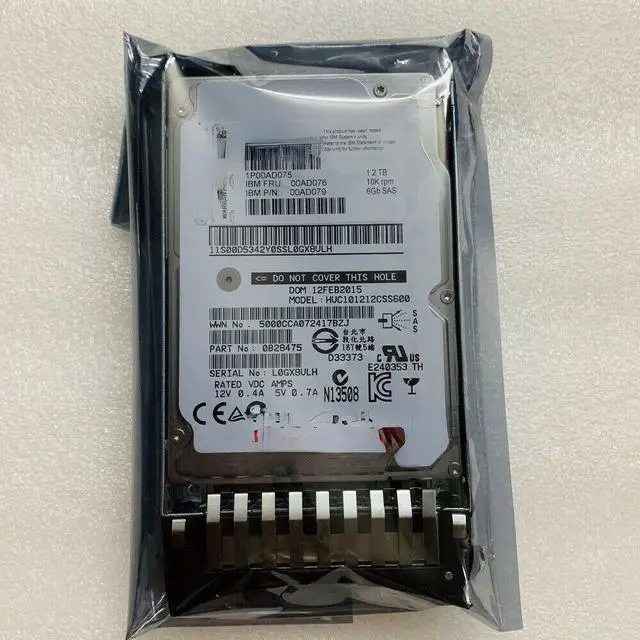 Main image of For IBM X3650 M4 X3850 X5 server hard disk 1.2T 2.5 10K SAS 128M 12GB