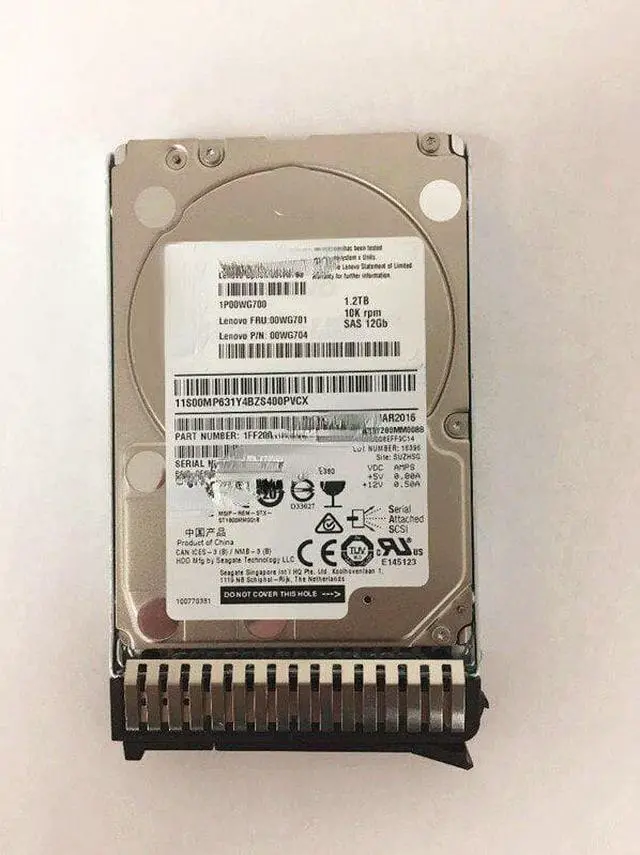 Main image of For Lenovo 00WG700 FRU 00WG701 hard disk 7XB7A00027 1.2TB 10K SAS 12gb