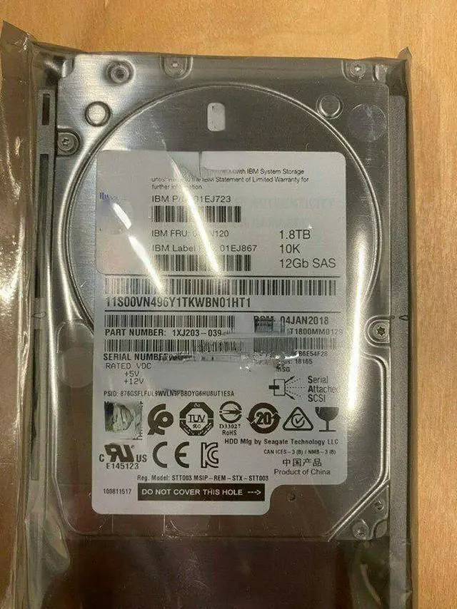 Main image of For IBM V3700 V2 storage hard disk 01DE355 01EJ588 01EJ723 1.8TB 2.5 "10K