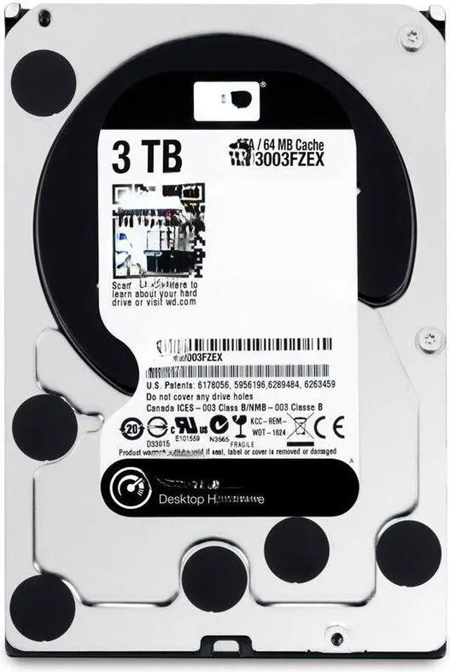 Main image of CMR/PMR WD3003FZEX Western Data 3.5-inch 3T desktop computer enterprise black disk