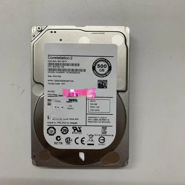 Main image of For Dell 500GB SATA2.5 inch 7.2K enterprise hard disk ST9500620NS 000X3Y