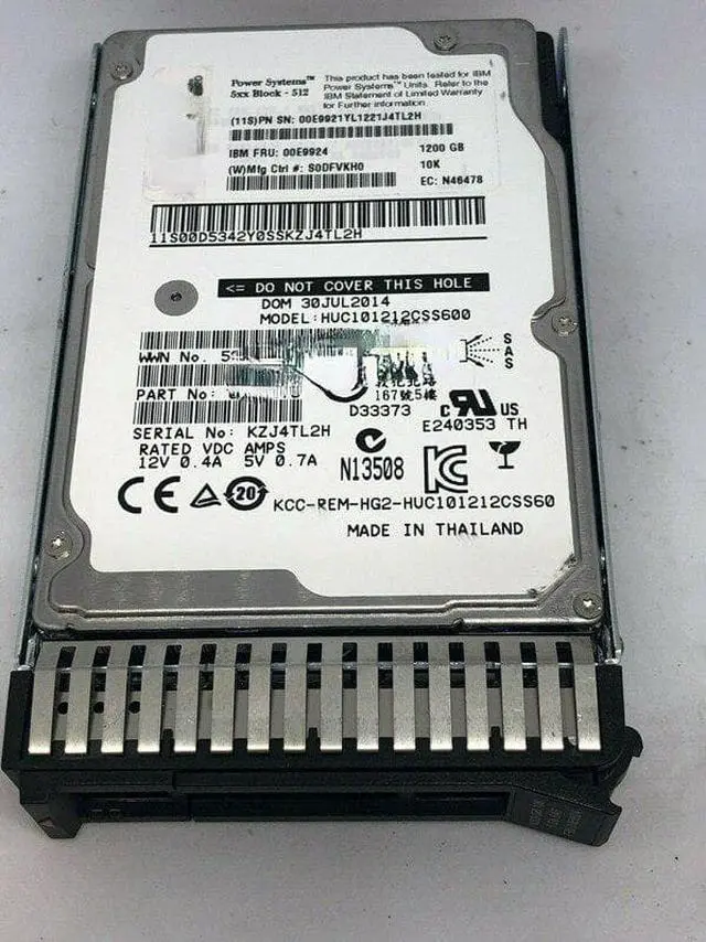 Main image of For IBM 00E9924 1.2 TB 10K SAS minicomputer server hard disk POWER8 AIX Linux