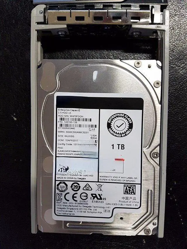 Main image of For DELL 2,5 "SATA 1TB 6 Gbps 7.2K server hard disk ST1000NX0443 8DN1Y