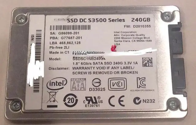 Main image of For IBM X3650 M4 M3 X3850 X5 SSDs 240G SATA SSD 2.5-inch