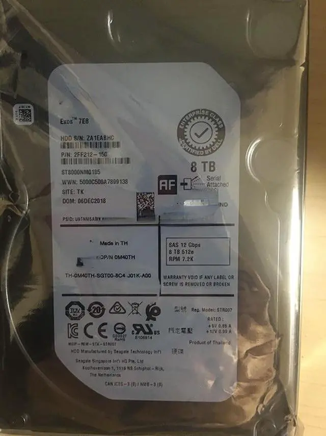 Main image of For Dell 8T 8TB SAS 7.2K 512E hard disk 0M40TH M40TH ST8000NM0185