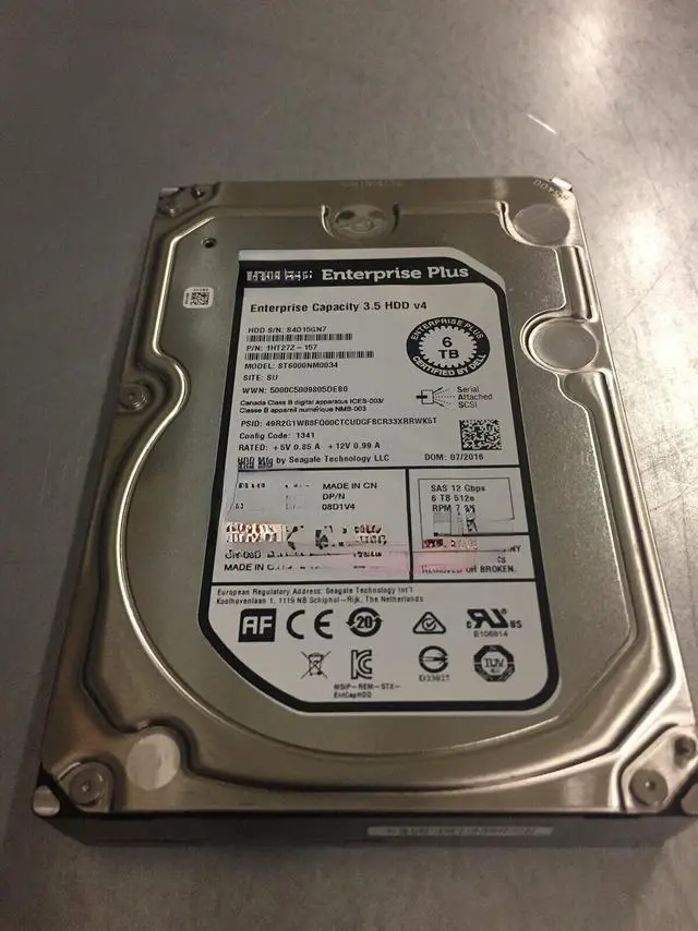 Main image of For DELL 6T 6TB SAS 1HT27Z-157 8D1V4 ST6000NM0034 SC Combe storage hard disk