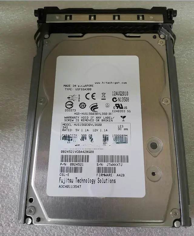 Main image of For A3C40113547 Fujitsu 0B24521 HUS156030VLS600 300G 15K SAS hard disk