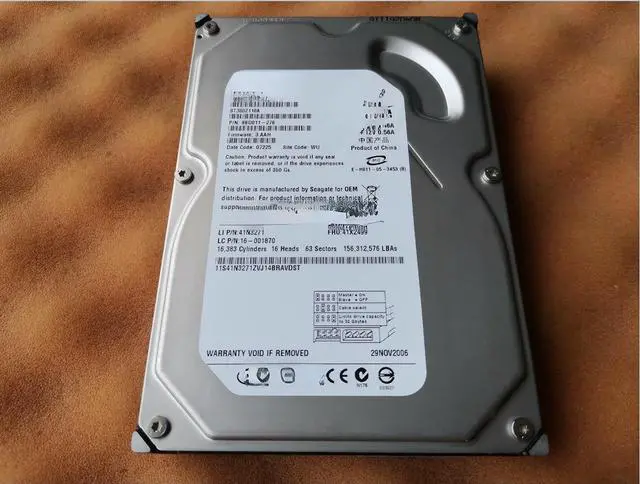 Main image of For Lenovo 80G 7.2K 3.5 IDE hard disk ST3802110A 41N3271 41X2499 16-001870