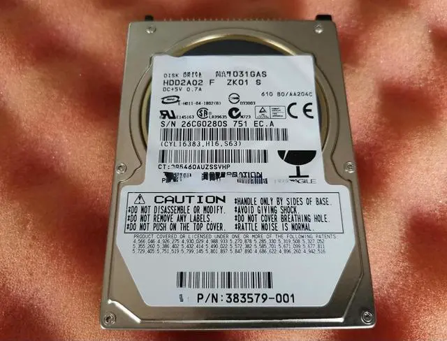 Main image of For TOSHIBA MK1031GAS HDD2A02 100G 2.5 IDE parallel hard disk 383579-001