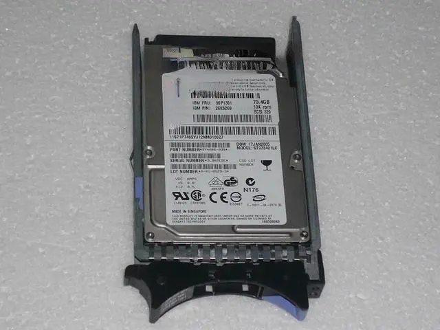 Main image of For IBM 90P1301 73.4G 10K U320 80 pin SCSI hard disk 32P0797 ST973401LC