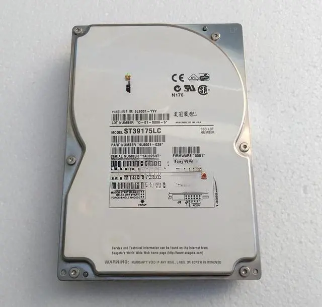 Main image of For Seagate 9G ST39175LC 9.1G 7.2K Ultra2 80 pin SCSI hard disk