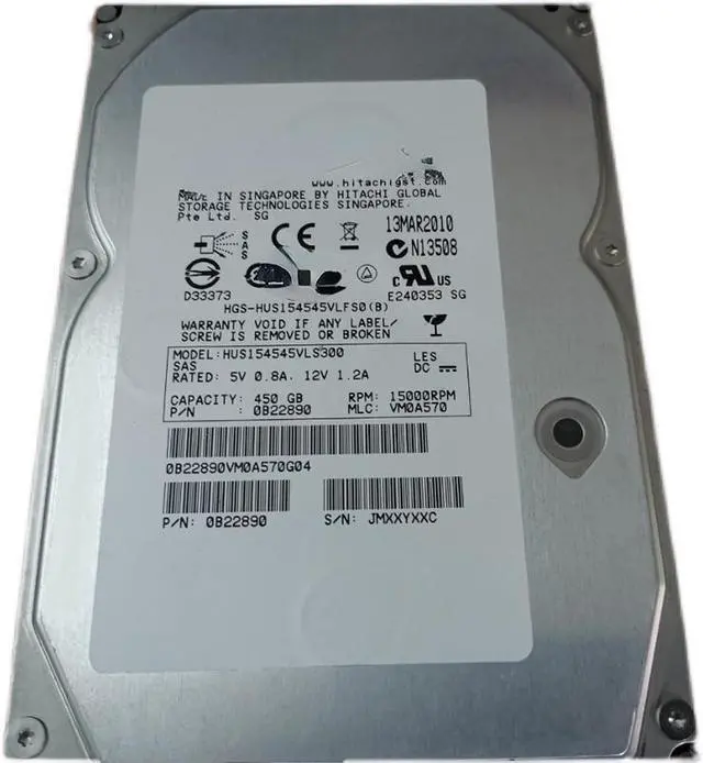Main image of For HITACHI HUS154545VLS300 0B22890 450G 15K 3.5 SAS hard disk