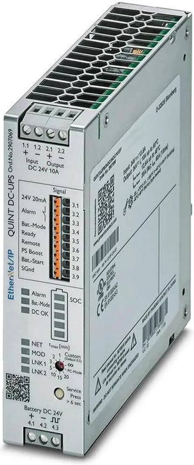 Main image of 2907069 QUINT4-UPS/24DC/24DC/10/EIP  Power Supply