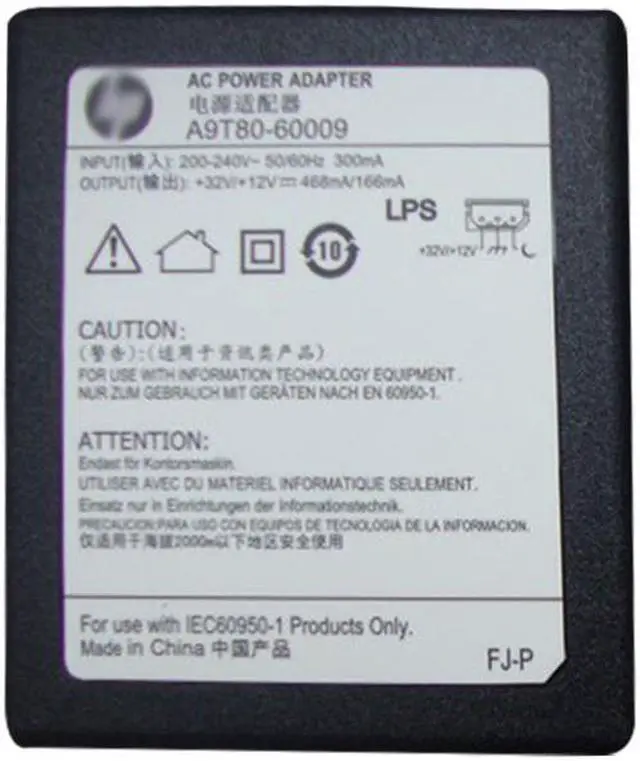 Main image of 468MA 166MA AC DC Adapter Charger A9T80-60009 A9T80-60008 For HP 3548 3540 4645 4648 Printer Scanner Power Supply Box Original