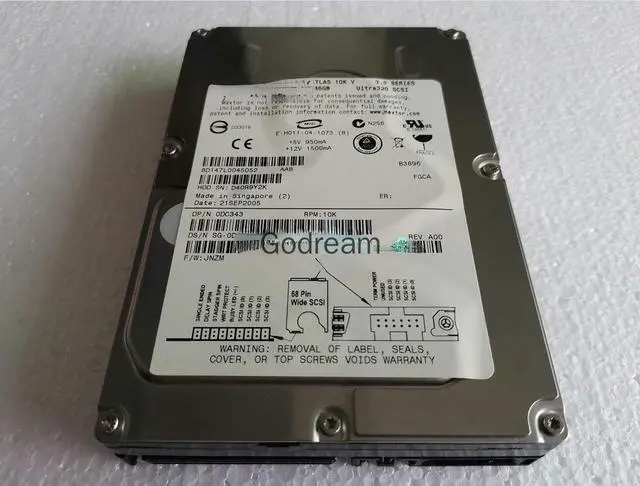 Main image of For Maxtor 8D147L0,045,052 ATLAS 10K 146G U320 68 pin SCSI hard disk 0DC343