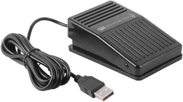 Main image of USB Single Foot Switch Pedal Control Keyboard Mouse Black Plastic Switch Pedal for PC Game mouse