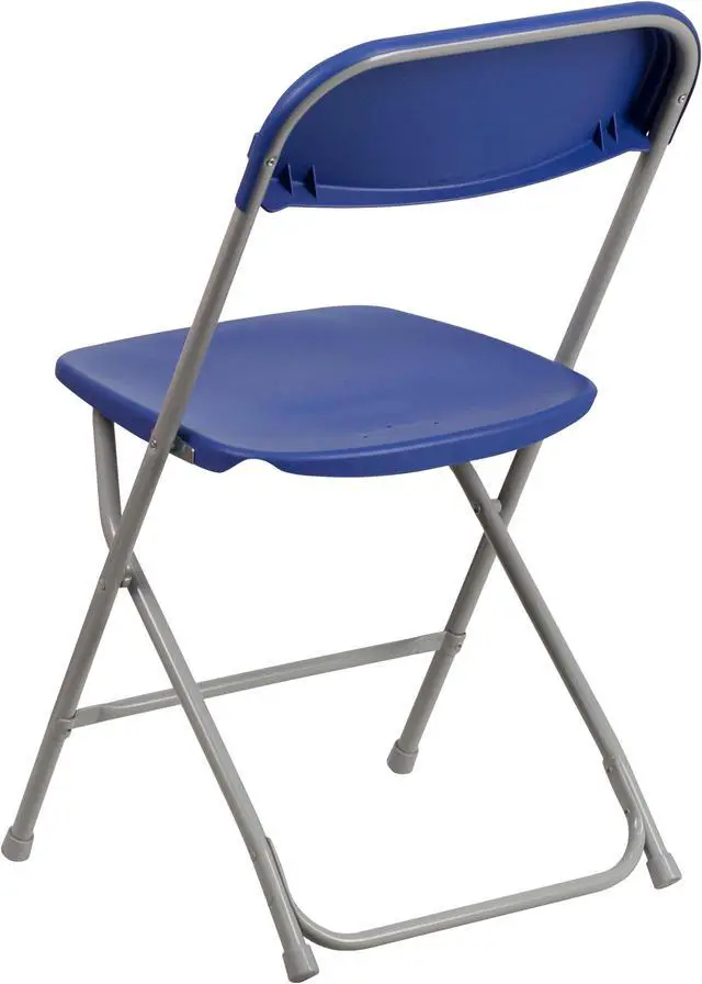 Alt view image 4 of 20 - HERCULES Series 650 lb. Capacity Premium Blue Plastic Folding Chair