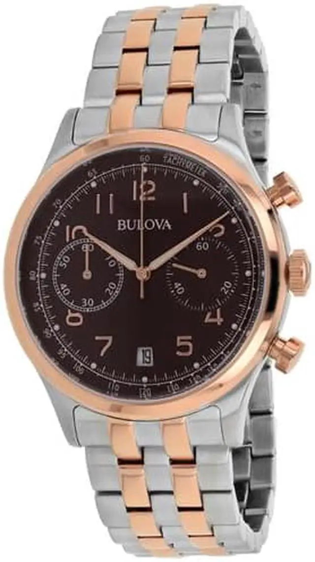 Alt view image 8 of 15 - citizen 98B248 Mens Silver & Rose Gold Finish Chronograph Watch