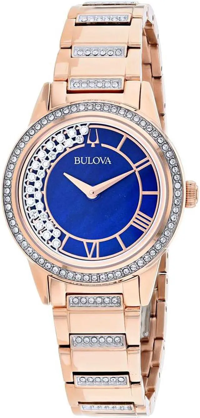 Alt view image 11 of 20 - Bulova Ladies TurnStyle Rose Gold Plated Stainless Steel Quartz Watch 98L247