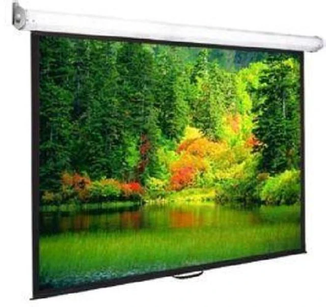 Main image of eGalaxy 80" Manual Pull-Down 4K Projector Screen - Matte White 16:9 (PSM80A)