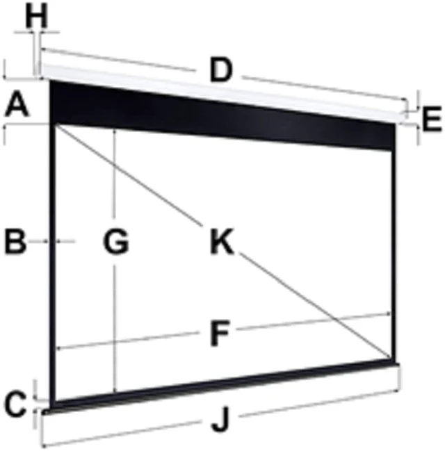 Main image of eGALAXY® 135 inch 16:9 ELECTRIC PROJECTOR SCREEN (MATTE GREY) PSE135AG