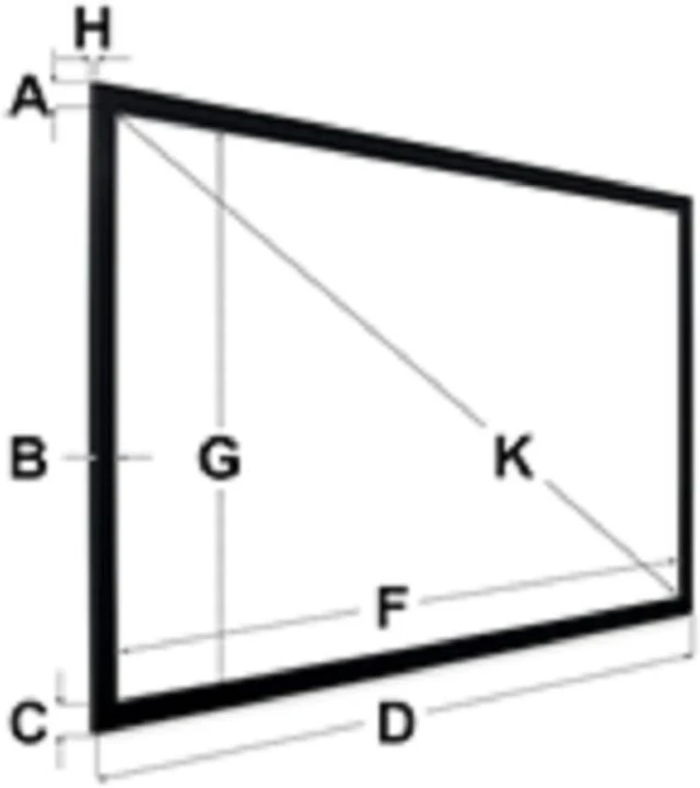 Alt view image 2 of 2 - EGALAXY ® 4K/8K 133 16:9 ALR FIXED FRAME PROJECTOR SCREEN (SILVER) PSF133AM