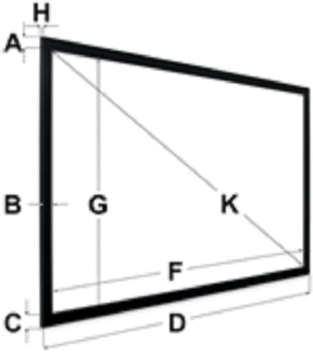 Alt view image 2 of 2 - eGALAXY® 4K/8K 120" 16:9 FIXED FRAME PROJECTOR SCREEN (GREY) PSF120AG