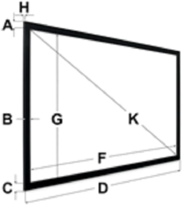 Alt view image 2 of 2 - eGALAXY® 4K/8K 120 16:9 FIXED FRAME PROJECTOR SCREEN (WHITE) PSF120A
