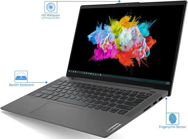Alt view image 12 of 14 - Lenovo IdeaPad 5 15ARE05 81YQ00E0US 15.6" Notebook - Full HD - 1920 x 1080 - AMD Ryzen 7 4700U Octa-core (8 Core) 2 GHz - 8 GB RAM - 1 TB HDD - 128 GB SSD - Windows 10 Home - AMD Radeon Graphics