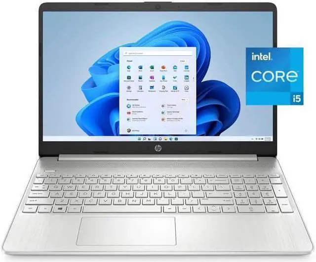 Alt view image 2 of 20 - HP 15.6" Screen FHD Laptop, Intel Core i5-1135G7, 8GB RAM, 256GB SSD, Natural Silver, Windows 11 Home, 15-dy2795wm