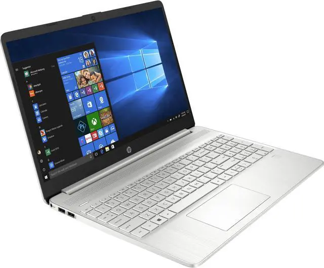 Alt view image 4 of 4 - HP 15-dy2044nr 15.6" HD Touchscreen Notebook - Intel Core i3-1115G4 3.0GHz - 8GB RAM - 256GB PCIe SSD - Webcam - Windows 10 Home - Natural Silver