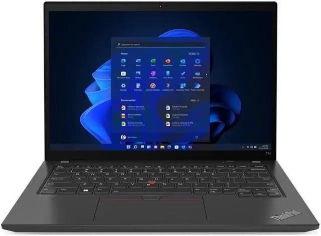 Alt view image 6 of 6 - Lenovo ThinkPad T14 Gen 3 Laptop, 14" IPS HD Display, Intel Core i5-1235U Upto 4.4GHz, 16GB RAM, 256GB NVMe SSD, HDMI, Thunderbolt, Wi-Fi, Bluetooth, Windows 11 Pro (21AH00BQUS)