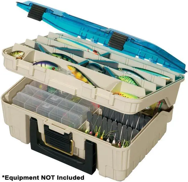 Alt view image 6 of 8 - Plano Magnum Satchel Beige/Clear Blue