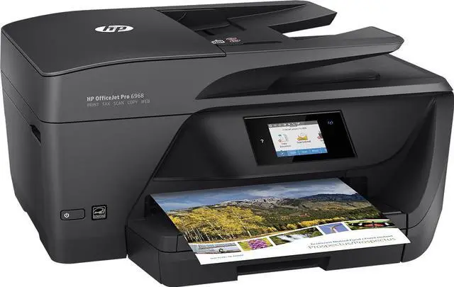 Alt view image 3 of 4 - HP OfficeJet Pro 6968 Wireless All-in-One Photo Printer with Mobile Printing, Instant Ink ready (T0F28A)
