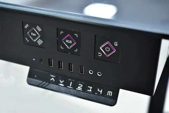 Alt view image 4 of 7 - LIAN LI DK-05 FX Black Aluminum / Steel Desk Computer Case 2 x ATX PSU (Optional) Power Supply