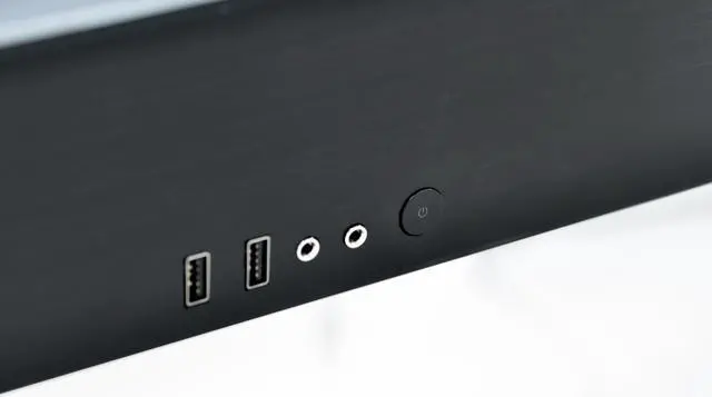 Alt view image 3 of 7 - LIAN LI DK-05 FX Black Aluminum / Steel Desk Computer Case 2 x ATX PSU (Optional) Power Supply