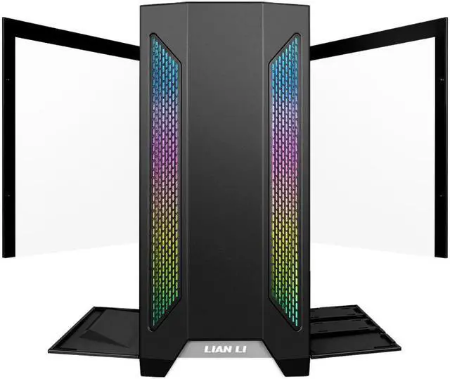 Alt view image 2 of 10 - LIAN LI LANCOOL II BLACK Tempered Glass ATX Case -Black Color -LANCOOL II -X