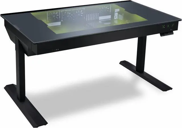 Alt view image 7 of 7 - LIAN LI DK-05 FX Black Aluminum / Steel Desk Computer Case 2 x ATX PSU (Optional) Power Supply
